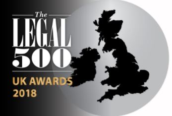 Chambers shortlisted for Regional Set of the Year by The Legal 500 Awards 2018