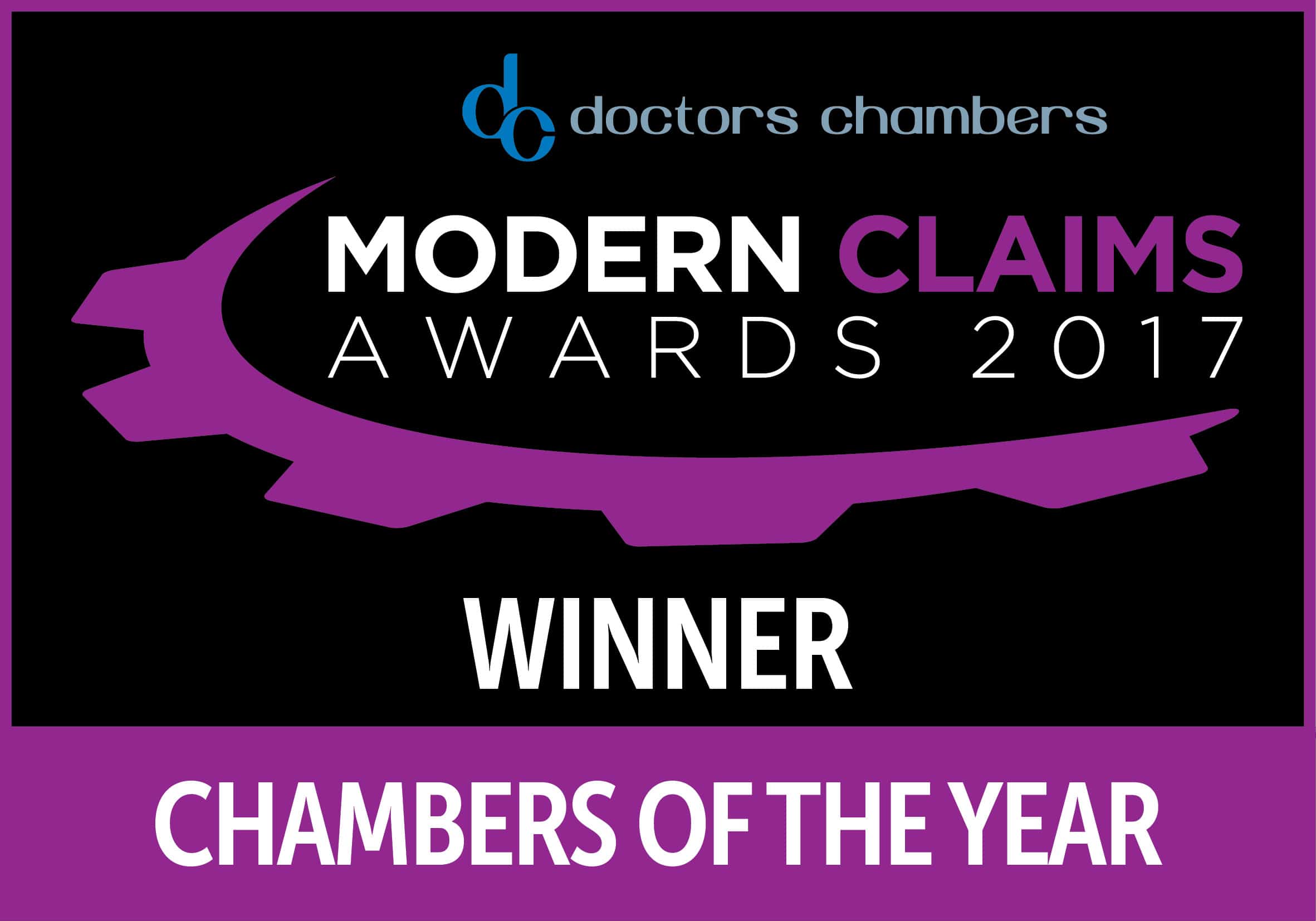 Parklane Plowden win Chambers of the Year at the 2017 Modern Claims Awards.