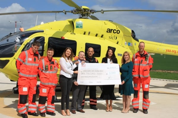 Leeds & District Medico-Legal Society raises £3,000 for the Yorkshire Air Ambulance