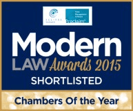 Chambers shortlisted Barristers Chambers of the Year for the Modern Law Awards 2015.