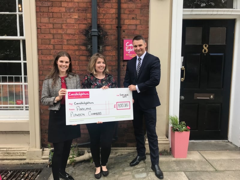 Parklane Plowden Chambers raises Â£800.20 for Candlelighters Trust