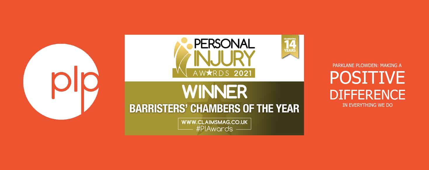 Parklane Plowden named Barristers’ Chambers of the Year at The Personal Injury Awards 2021