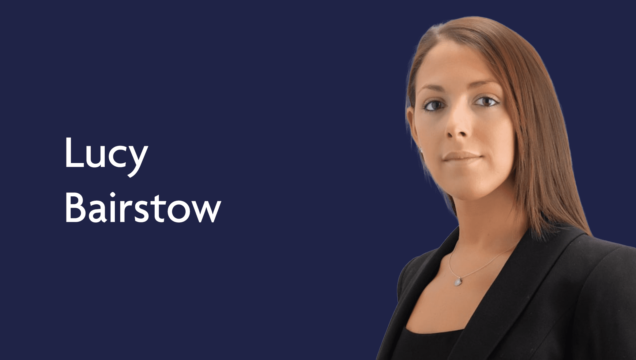Welcome back Lucy Bairstow