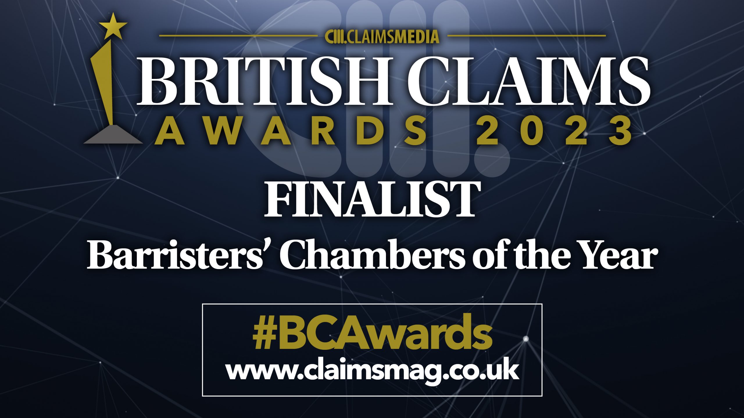 PARKLANE PLOWDEN CHAMBERS ARE SHORTLISTED AT THE BRITISH CLAIMS AWARDS 2023