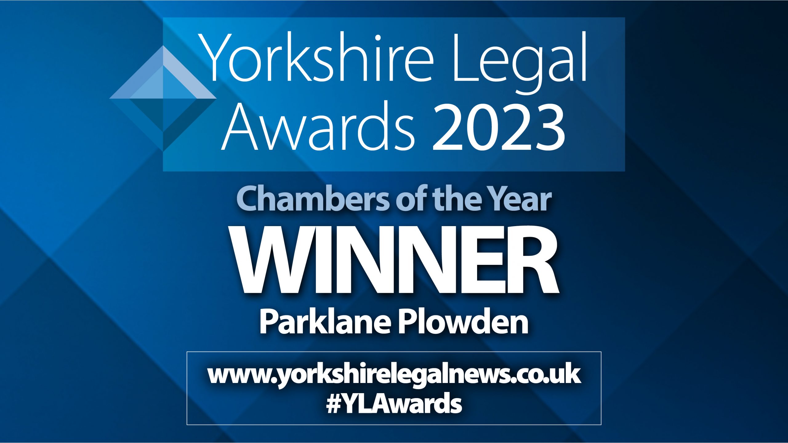 Parklane Plowden win the Chambers of the Year award for the third year in a row at the Yorkshire Legal Awards 2023