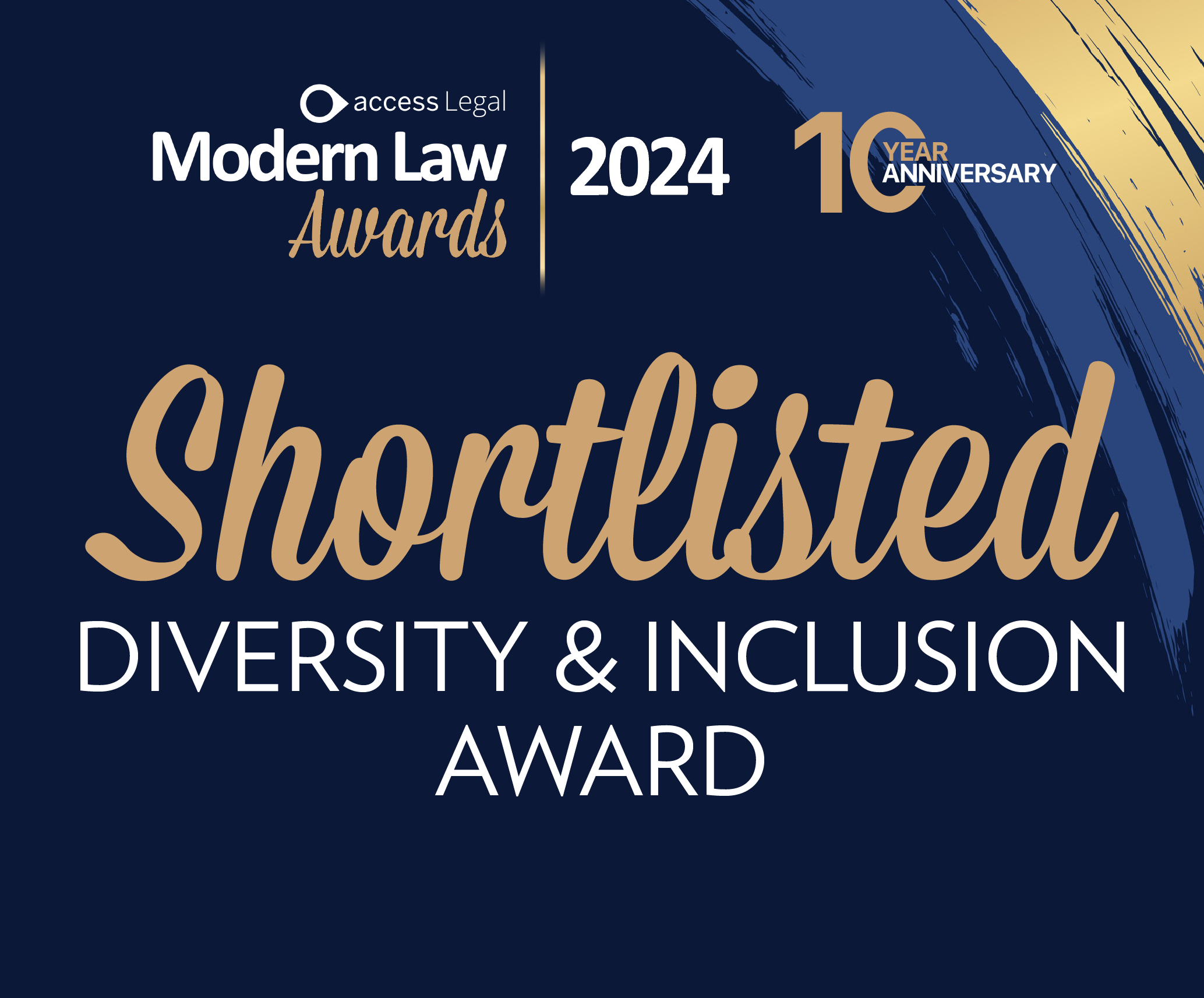 Parklane Plowden shortlisted for the Diversity and Inclusion Award at the Modern Law Awards
