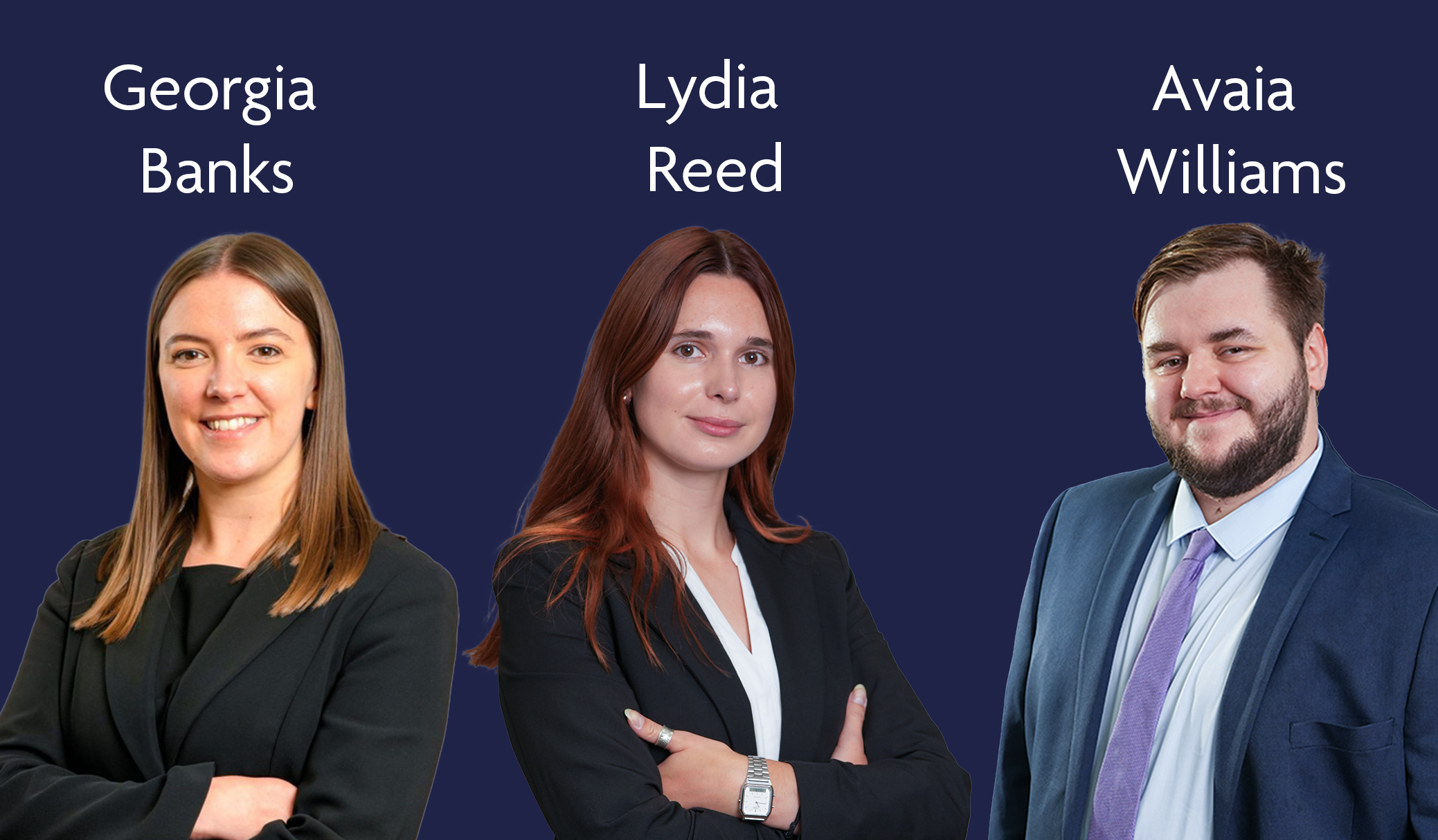 Georgia Banks, Lydia Reed and Avaia Williams accept Tenancy