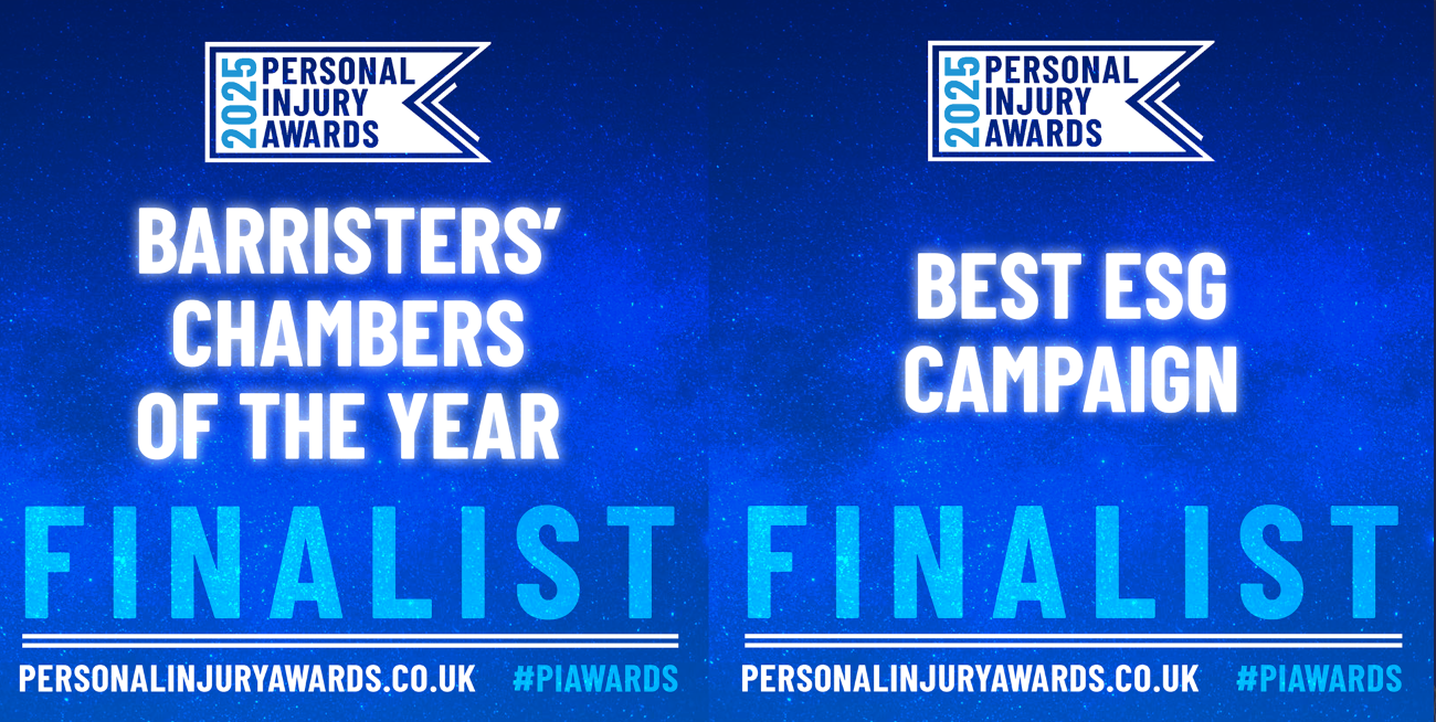 Parklane Plowden Chambers shortlisted for Barristers’ Chambers of the Year and Best ESG Campaign at the Personal Injury Awards 2025